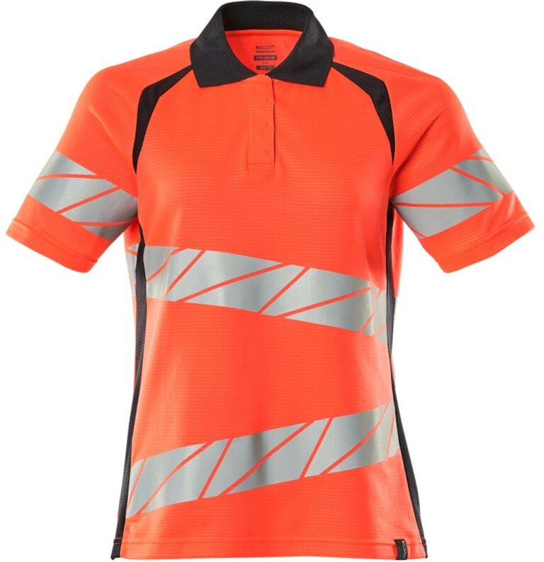 Mascot Damen-Polo-shirt 19093-771-22210 Gr. 4XL hi-vis rot/schwarzblau