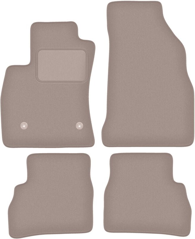 Beige Veloursmatten für: Fiat Doblo III Kombivan (2021-)