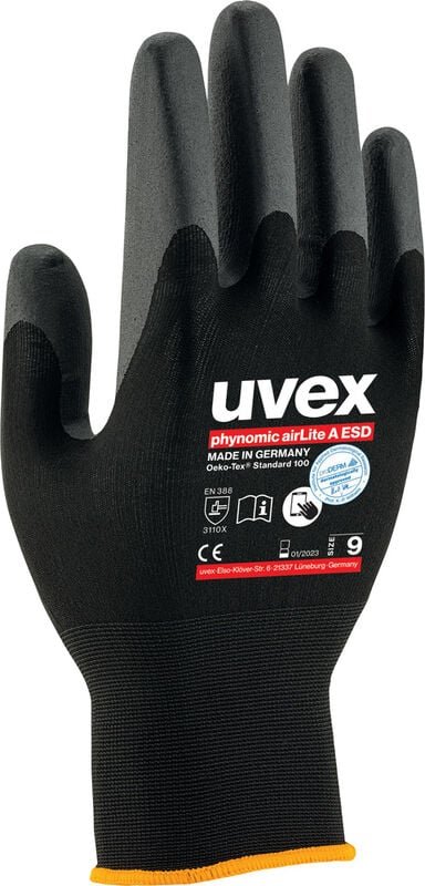 Thumbnail - Montagehandschuh phynomic airLite a esd, Gr. 11 - Uvex