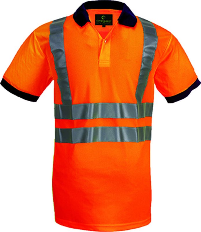 Arbeits-Polo kurzarm YARD - Neonorange XL - 52/54