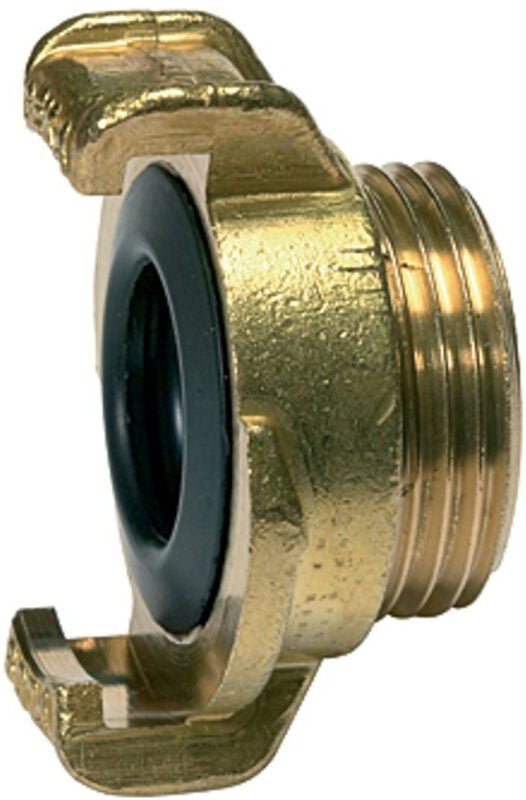 GEKA-Gewindestück, starr, Messing blank, g 3/4 ag - Riegler