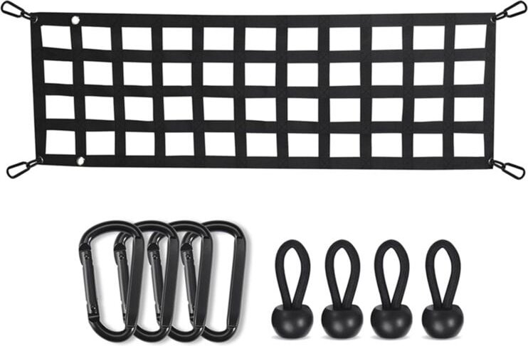 Thumbnail - Tlily - Auto Trunk Organizer Net Schutz Pickup Truck Bett Fracht Mesh Lagerung Netting Teiler Zubehör