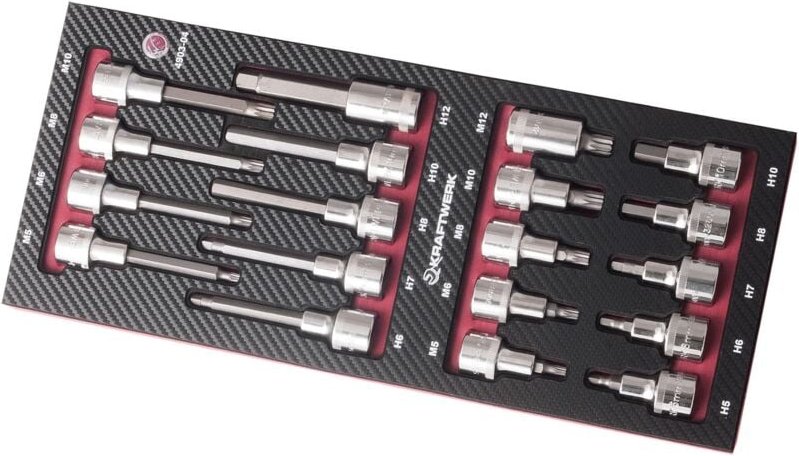 19-t. EVA3 Bit-Stecknusssatz 1/2"