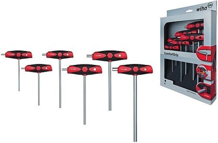 Wiha Sechskant-Schraubendreher-Satz mit ComfortGrip - 6-teilig - 26247