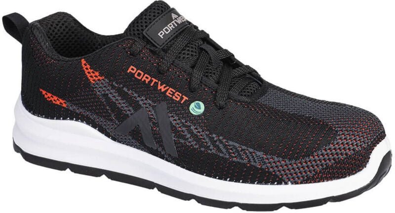 Sicherheitsschuhe niedrige Eco Fly S1PS SR FO Schwarz/Rot 46