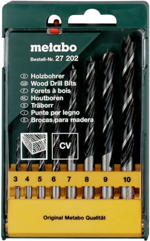 Thumbnail - Metabo - Holzbohrer-Kassette, 8-teilig