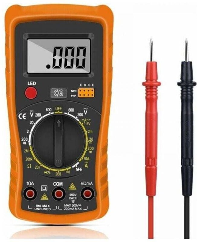 Digitalmultimeter, digitales Auto-Range-Multimeter, professioneller elektrischer Tester, Voltmeter/Widerstand/Durchgang/...