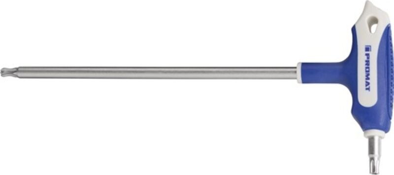 Schraubendreher mit Quergriff t 27x150mm Seitenabtrieb tx mit Bohrung