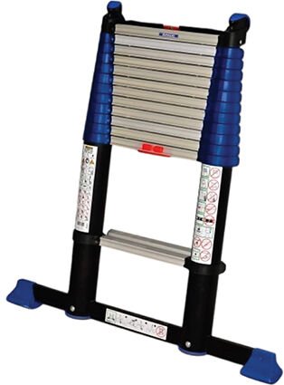 Teleskopleiter - maximale Länge 3.95m - integrierte Werkzeughalter - maximale Arbeitshöhe 4.75m - 675113