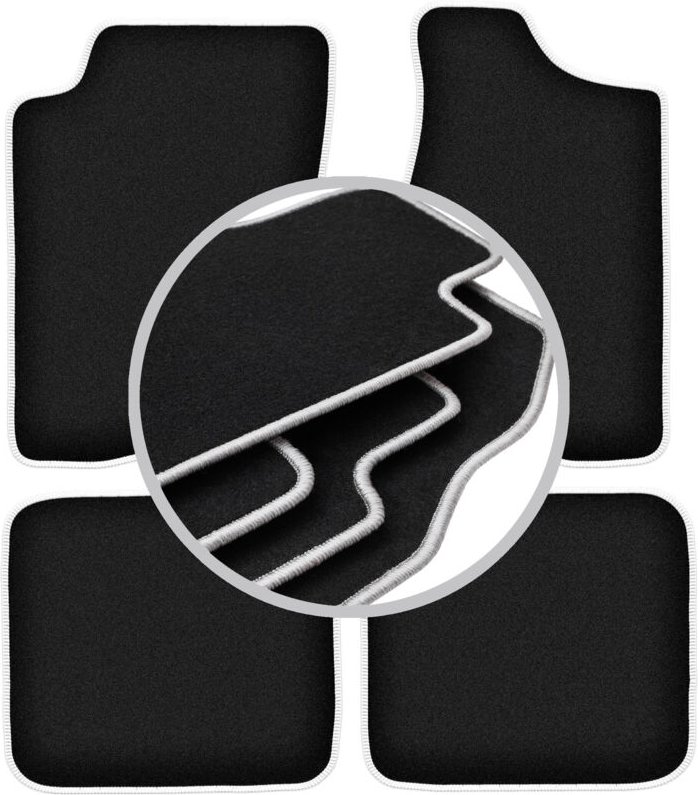 CARLUX-SILVER Autofußmatten für: Audi 80 B3 Limousine (1986-1991)