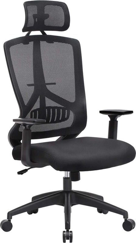 Thumbnail - Ergonomischer burostuhl mit verstellbarer kopfstutze