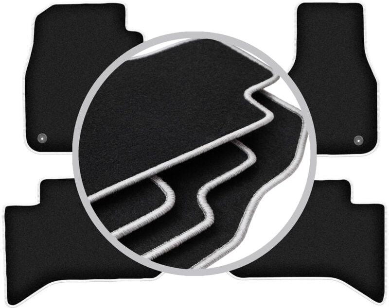 CARLUX-SILVER Autofußmatten für: Dodge RAM short DJ (2009-2019)