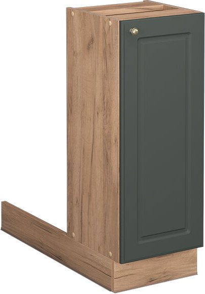 Vicco - Kücheninsel Fame-Line, Grün-Gold Landhaus, 30 cm ohne Arbeitsplatte