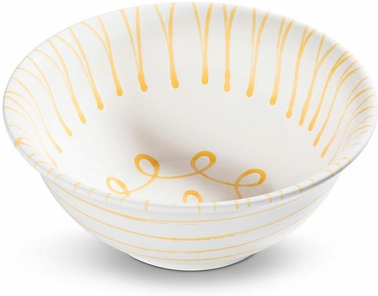 Gmundner Keramik - Gelbgeflammt, Salatschüssel (ø 26cm)