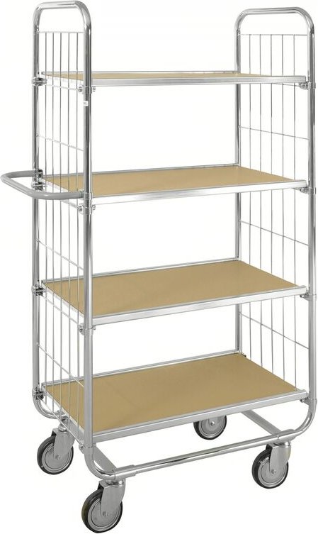 Kongamek ESD-Etagenwagen Serie 8000-XL mit 4 Etagen 1200x425mm Ladefläche mit Bremse