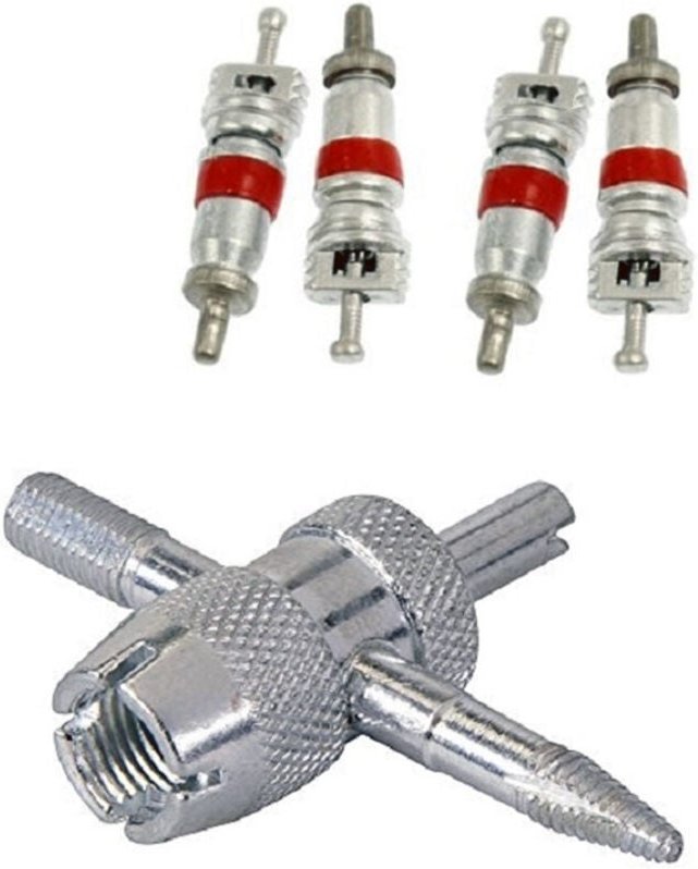 Trade Shop Traesio - Trade Shop - strument valvola reparationen + 4 stahlen für pneumatico auto moto aghi nucleo -