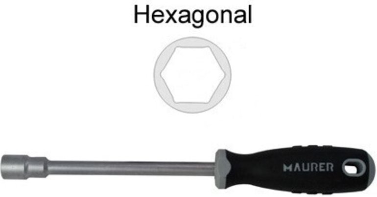Schraubendreher mit Steckschlüssel Maurer 7,0 mm