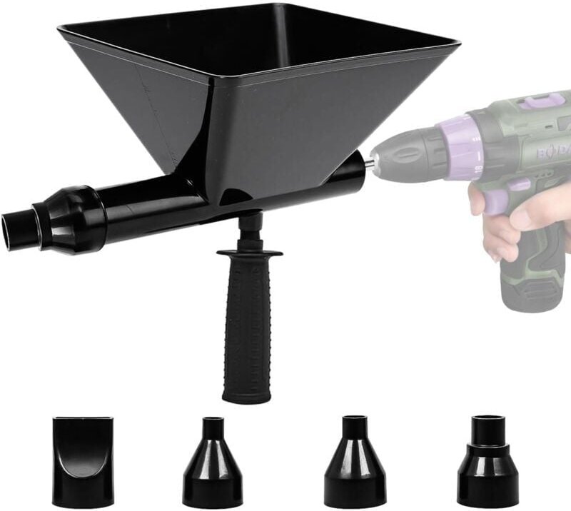 Tragbare elektrische Fugenpistole mit 4 Spitzen, elektrische Zementpistole ohne elektrische Bohrmaschine, Fugenmaschine ...