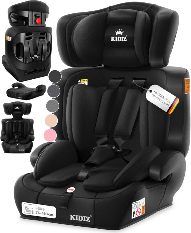 Autokindersitz Kinderautositz Gruppe 1+2+3 9-36 kg 5-Punkt-Sicherheitsgurt Autositz Kindersitz Einstellbare Kopfstütze M...