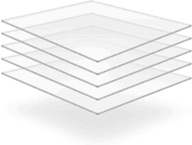 Acrylglasscheiben 5 pcs Transparent 40 x 60 cm Acryl Vidaxl