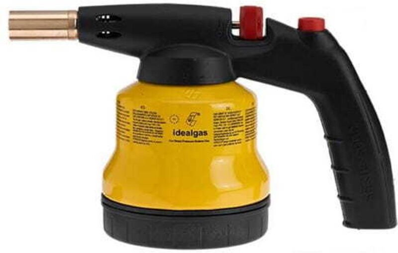 Idealgas Kartuschengebläselampe Piezozündung + 4 Kartuschen