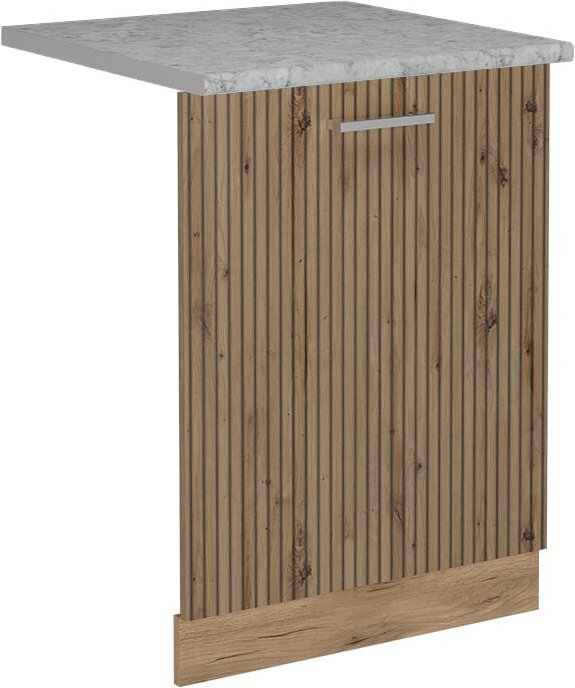 Vicco - Geschirrspülblende R-Line, Artisan-Eiche, 60 cm , ap Marmor