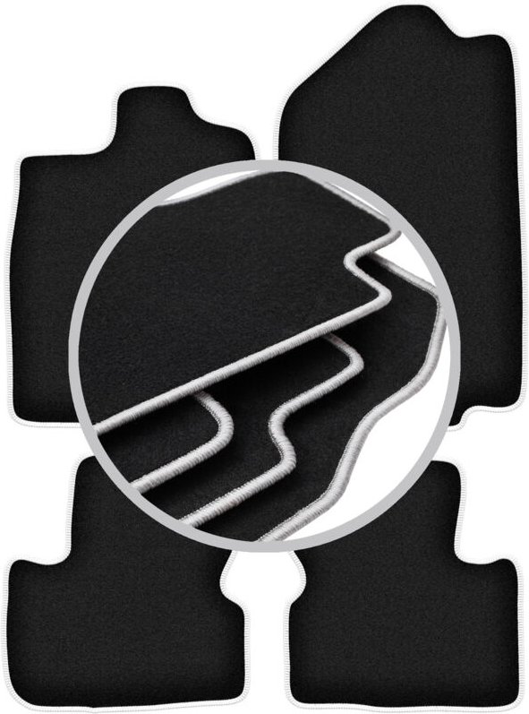 CARLUX-SILVER Autofußmatten für: Opel Vectra A Limousine, Liftback, Fließheck (1988-1995)