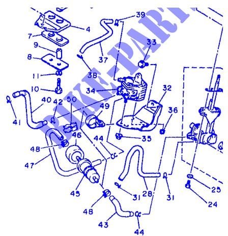 Yamaha - 1HX-24312-00 – Durite "2" Ausgleichsbehälter – xjn/xjs 600 1992–95