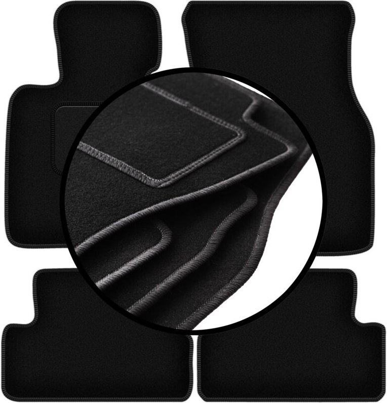 Komplettset Veloursmatten für: Mini Countryman Fließheck (2014-)