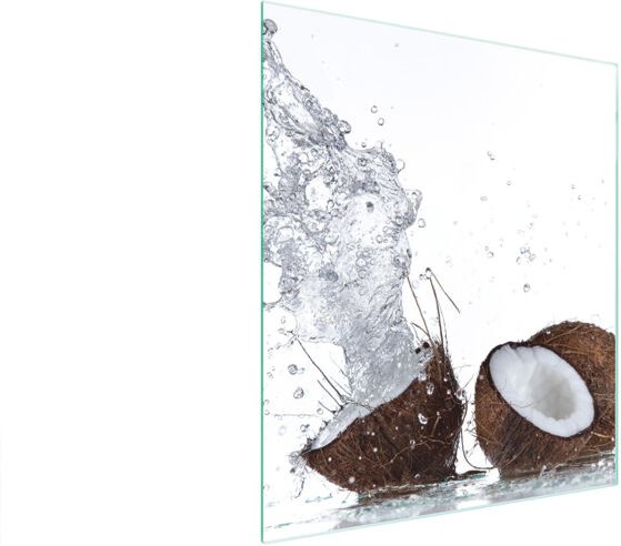 Glasschneidebrett 45x52 Kokosnuss