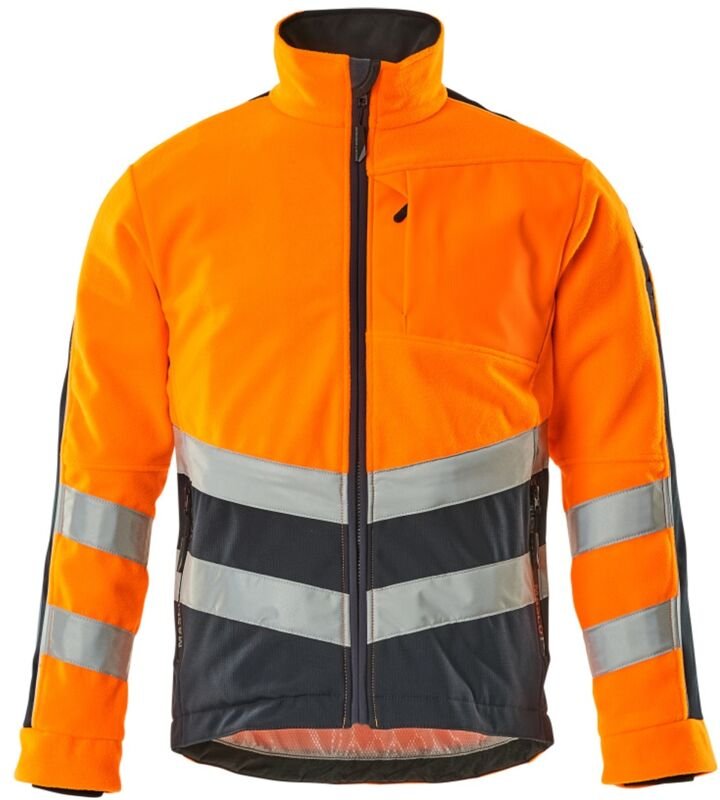 Warnschutz-Fleecejacke Sheffield 15503-259 Gr. 4XL hi-vis orange/schwarzblau - Mascot