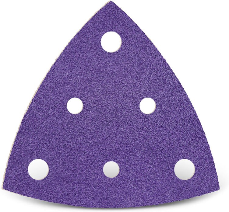 Titanium hd Klett-Schleifblätter, 82 mm, 6-Loch, f. Deltaschleifer, Keramik-Mix (50 Stk.) K100 - Menzer