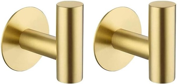 Sollbry - Stück selbstklebender Wandhaken für Badezimmerhandtücher, Handtuchhalter aus Edelstahl ohne Bohren für die Küc...