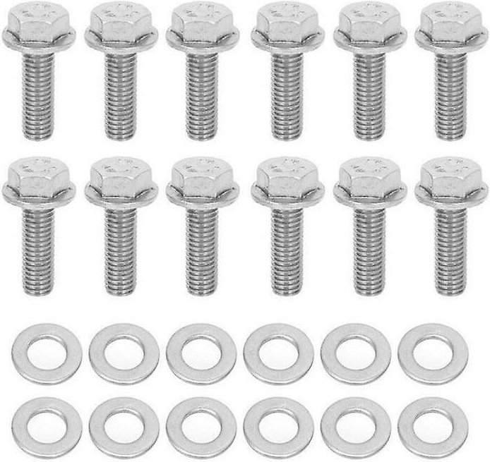 Woosien - Edelstahlsatz für Abgaskrümmerkrümmer Ls1 Lt1 Ls3 Schrauben 551696