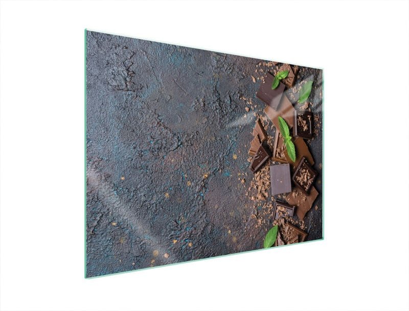 GLASSCHUTZPLATTE FÜR HERD 70x52 SCHOKOLADE