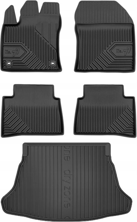 SET 77 Fußmatten und Einlagen für Toyota Prius 4 Liftback 2015-2023