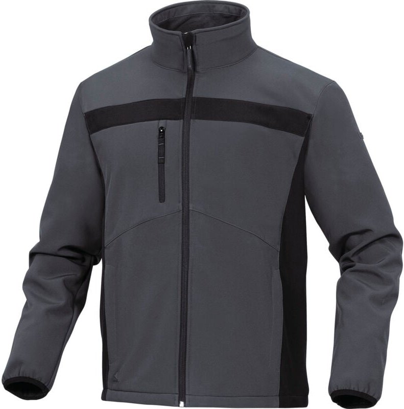 Thumbnail - Delta Plus - veste softshell polyester/elasthane LULEA2 gris / noir - LULE2GR0 48/50 (m)