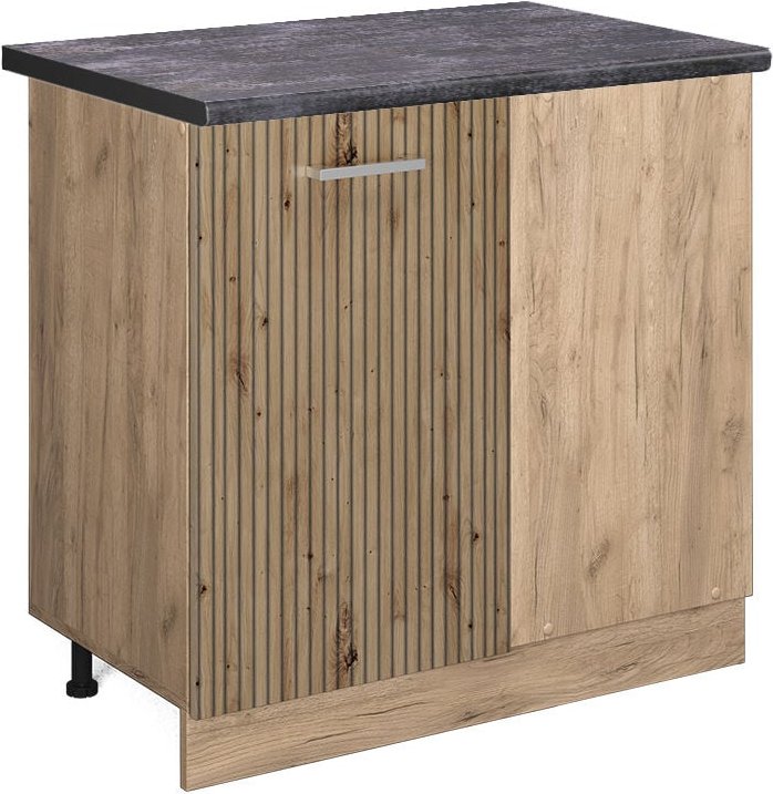 Thumbnail - Vicco - Eckunterschrank R-Line, Artisan-Eiche, 86 cm, ap Anthrazit