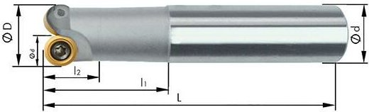 Kopierfräser zylindrisch D20mm Z2 90mm lang für RD.1003 Format