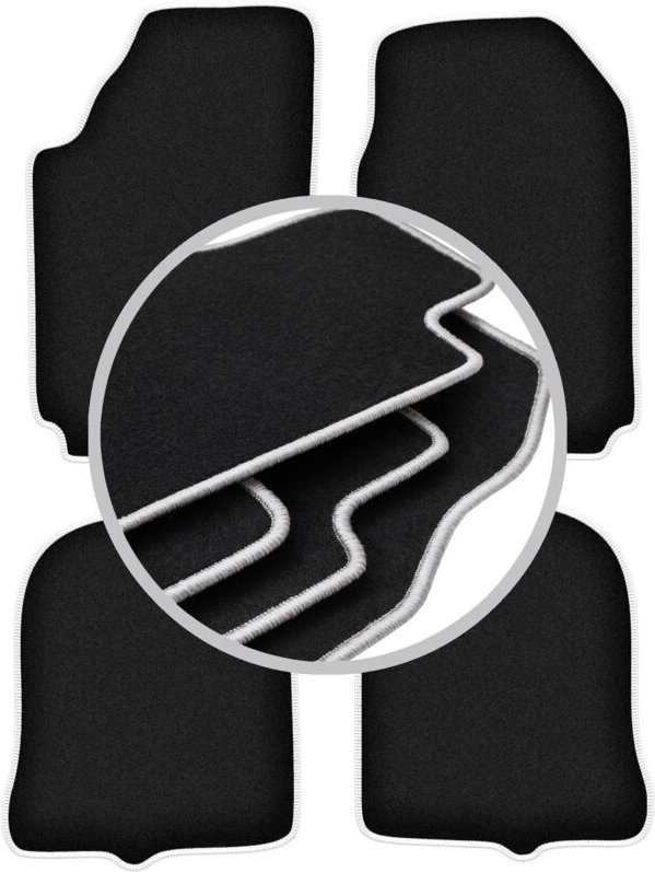 CARLUX-SILVER Autofußmatten für: Audi 200 C3 Limousine, Avant (1983-1991)