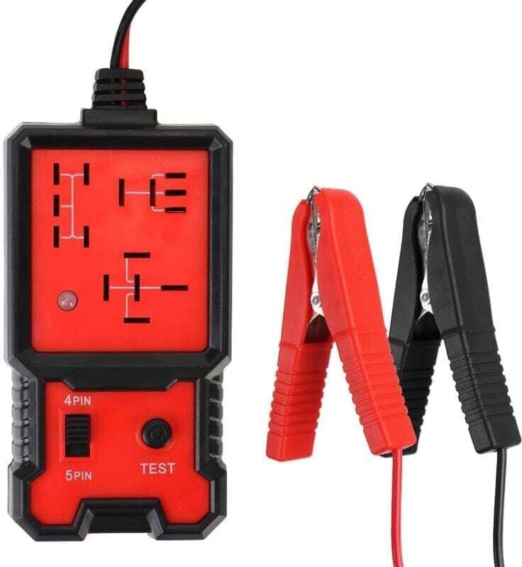 YMYNY 1-teiliger Auto-Relaistest, 12-V-Elektronik-Relaistest, Autobatterietester mit Clip für die Autoreparatur, Auto-Re...