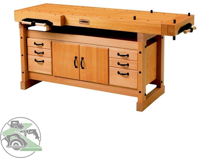 Sjöbergs Hobelbank Elite 2000 mit Unterschrank Werkbank Werkstattbank