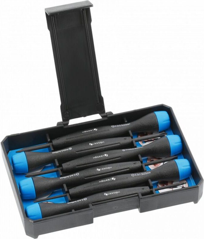 6-teiliges Feinmechaniker Schraubendreher-Set Högert Schraubenzieher HT1S272
