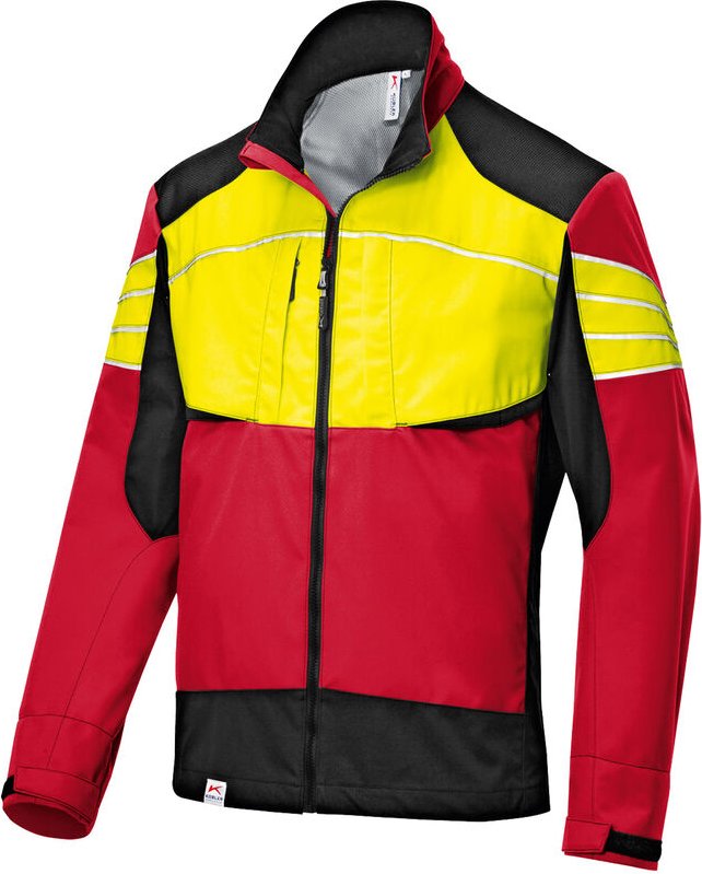 Kübler Ultrashell Jacke Forest rot/warngelb XXL