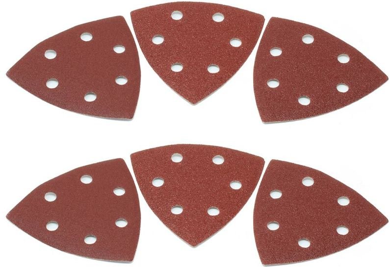Schleifpapier Set, 6-teilig mit unterschiedlichen Körnungen, passend für Aldi ferrex 20 Volt Akku Multifunktionswerkzeug...