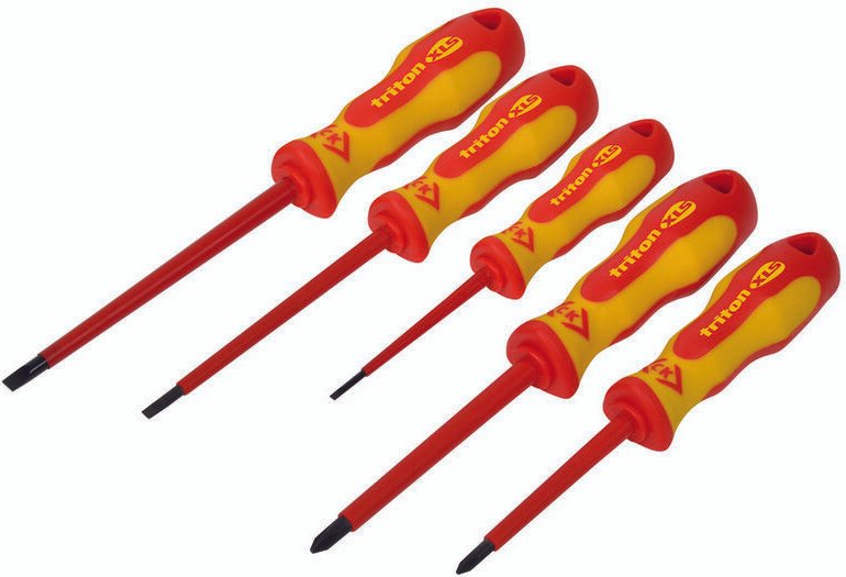 C.k Magma - c.k Triton xls vde Schraubendreher-Set 5teilig Schlitz, Kreuzschlitz Phillips