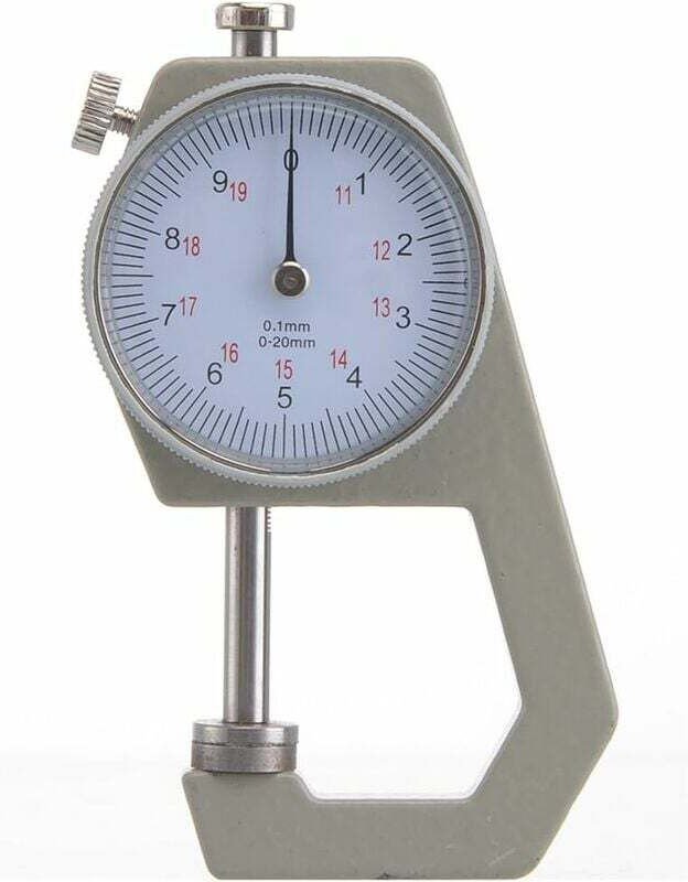 Mechanisches Mikrometer zur Messung der Papier-/Lederdicke 0 – 20 mm - Ahlsen