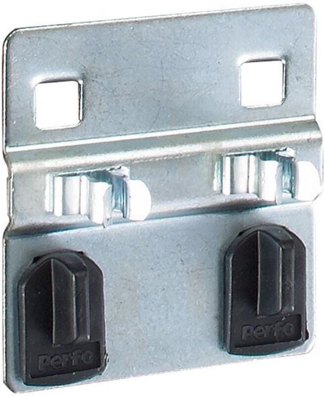 Bott - Doppelte Werkzeugklemme B60xT60xD2x6 mm für Lochplatten für Lochplatten 5 Stk