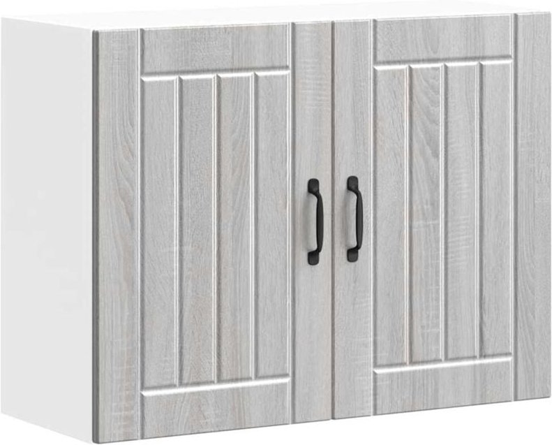 Küchen-Hängeschrank Lucca Grau Sonoma Holzwerkstoff - Vidaxl