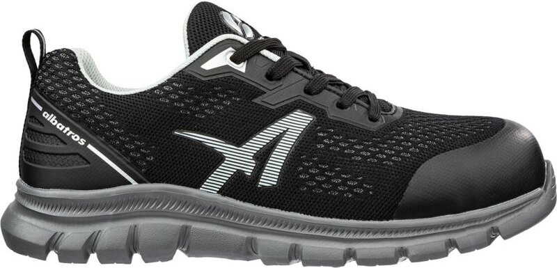 Albatros - Levitate Grey Low S1PS sr Vegane Arbeitshalbschuhe - 44 eu - Schwarze